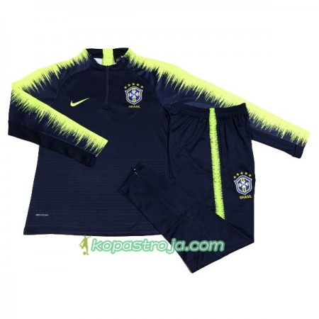 Brasilien Tränings Sweatshirtställ 2018 Blå